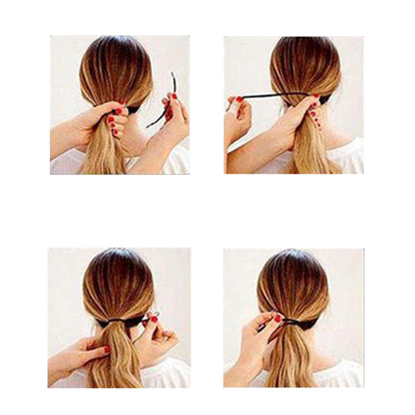 Bungee Band Hair Styling - Black