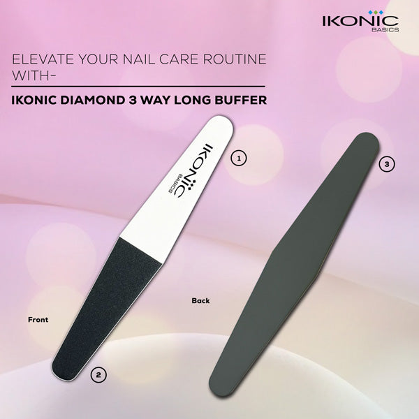 Ikonic Basics Diamond 3 Way Long Buffer  IKB-722K