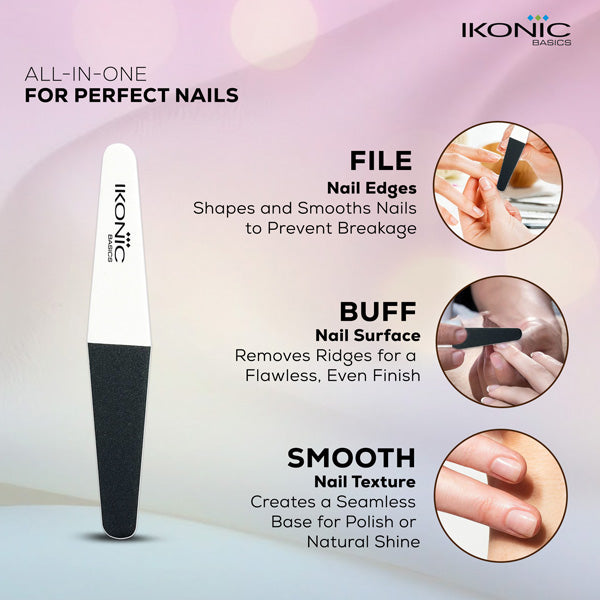 Ikonic Basics Diamond 3 Way Long Buffer  IKB-722K