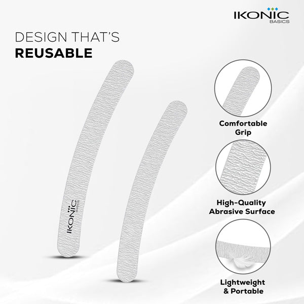 Ikonic Basics 7" Banana Shaped Nail Emery File IKB-720K