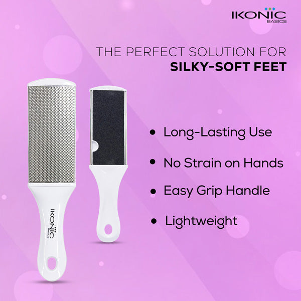 Ikonic Basics Stainless and Sand Paper Foot File IKB-727K