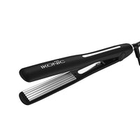 Ikonic Professional Slim Titanium Crimp 2.0 Hair Crimper with Titanium Micro Crimp Plates & Digital Temperature Control - Black