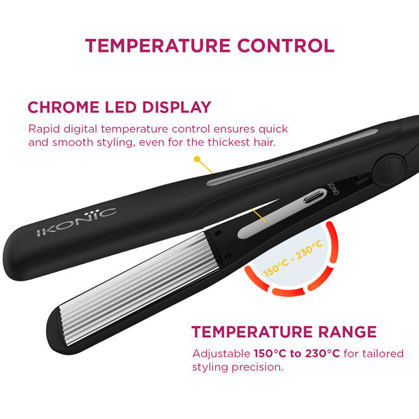 Ikonic Professional Pro Titanium Crimp Hair Crimper