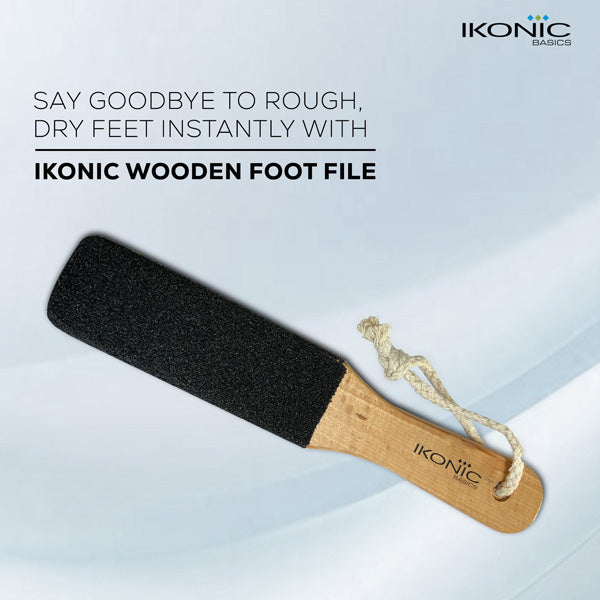 Ikonic Basics Wooden Foot File    IKB-706C