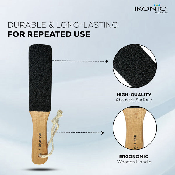 Ikonic Basics Wooden Foot File    IKB-706C