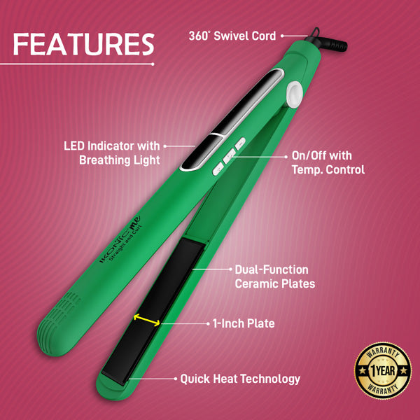 Ikonic Me 2 in 1 Straight and Curl (Slim) Hair Straightener