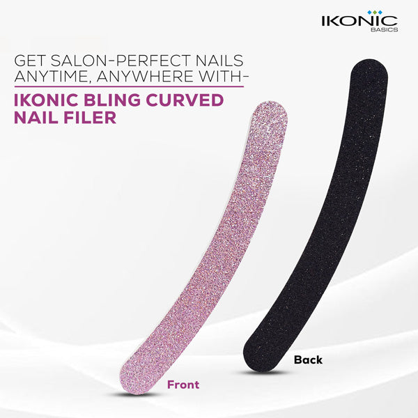 Ikonic Basics Bling Curved Nail Filer   IKB-185C