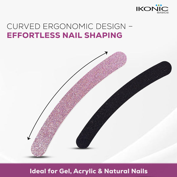 Ikonic Basics Bling Curved Nail Filer   IKB-185C