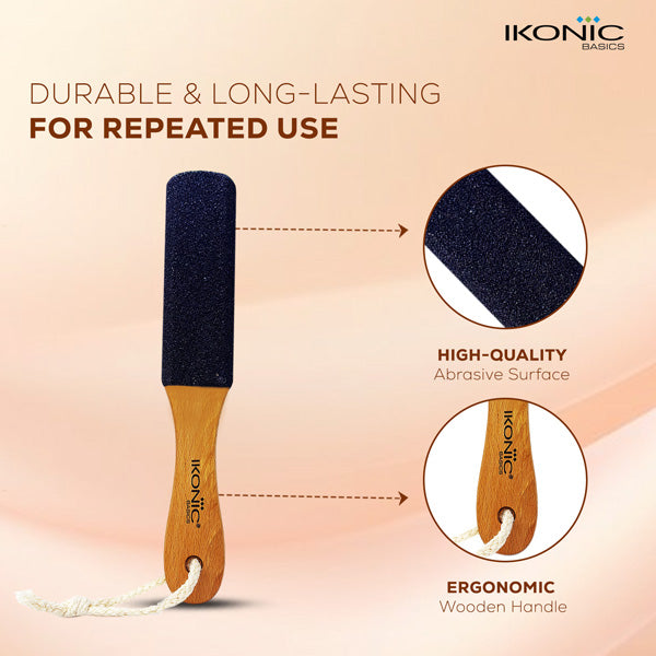 Ikonic Basics U Shape Curvy Wooden Foot File IKB-1114C