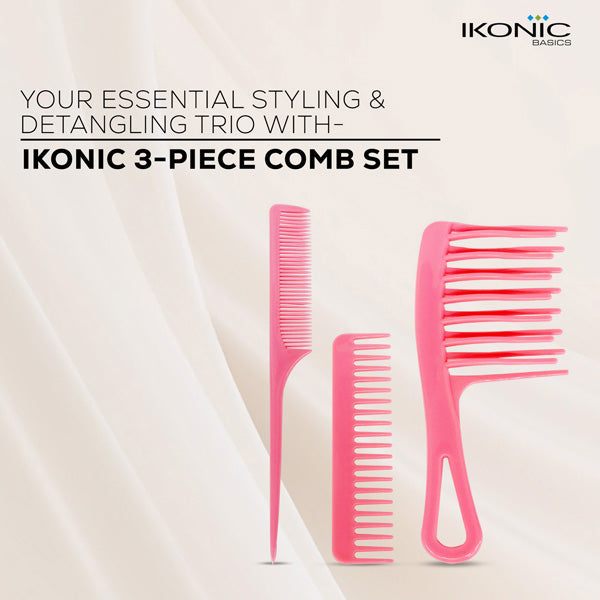 Ikonic Basics 3Pcs Comb Set    IKB-702C