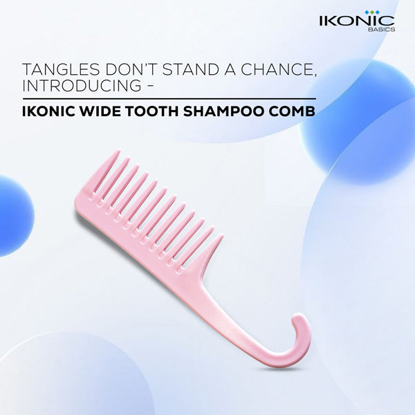 IKONIC WIDE TOOTH SHAMPOO COMB IKB-701-1C