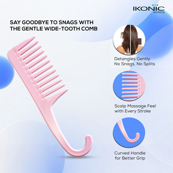 IKONIC WIDE TOOTH SHAMPOO COMB IKB-701-1C