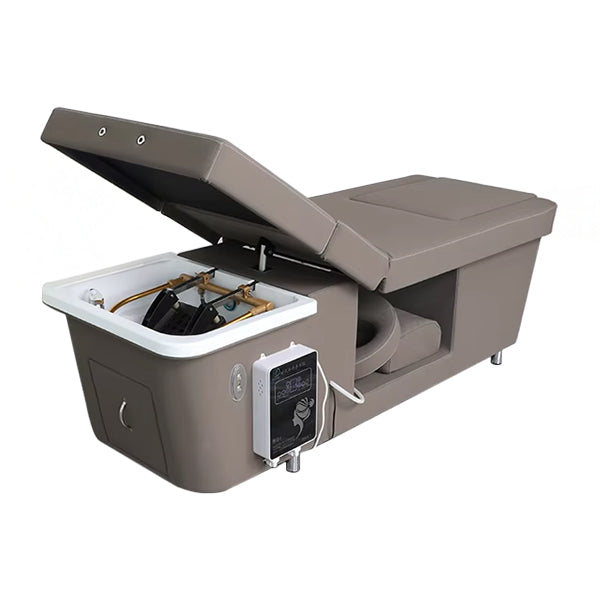 Charmaine Shampoo Bed With Pedicure Basin Black