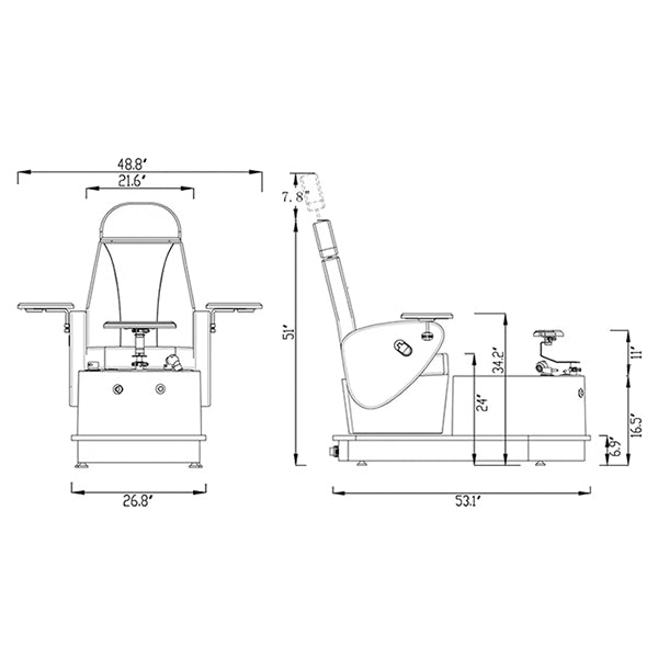 Ikonic Phoebe Pedi Spa