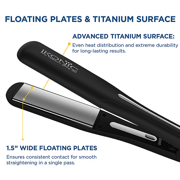 Ikonic Professional Pro Titanium Shine 3.0 Hair Straightener