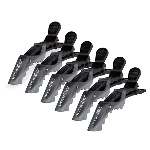 Ikonic Croc Clips - 6 pcs Black