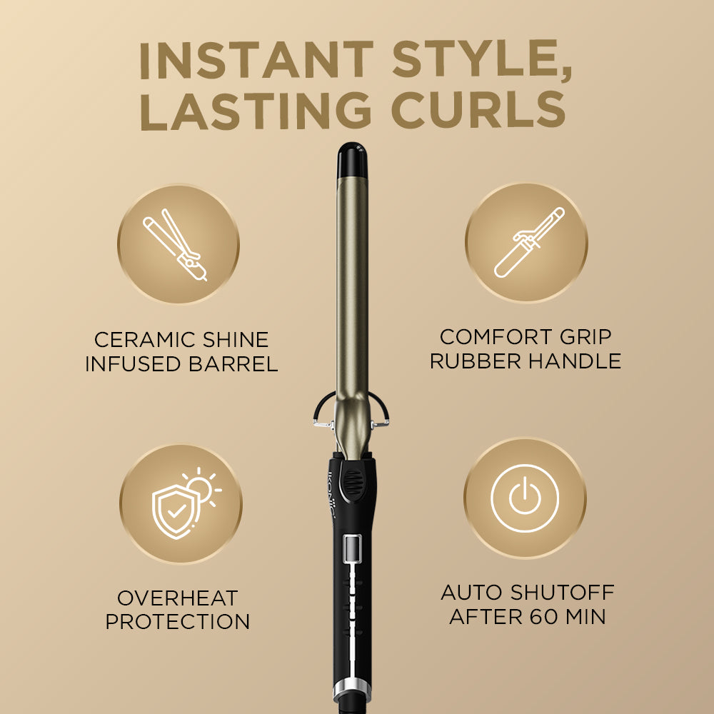 Ikonic Professional Curling Tong Hair Curler