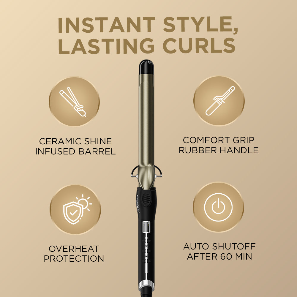 Ikonic Professional Curling Tong Hair Curler