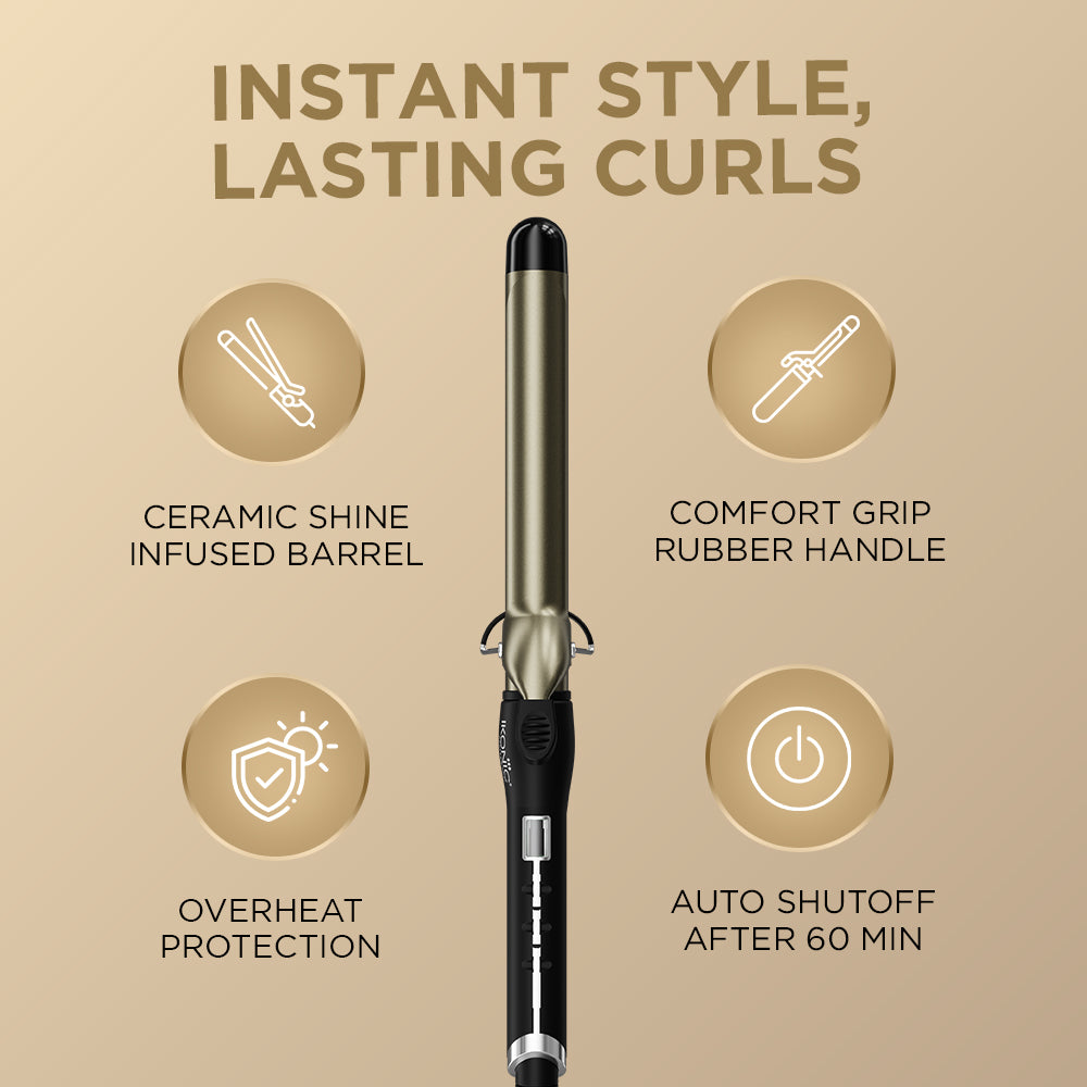 Ikonic Professional Curling Tong Hair Curler