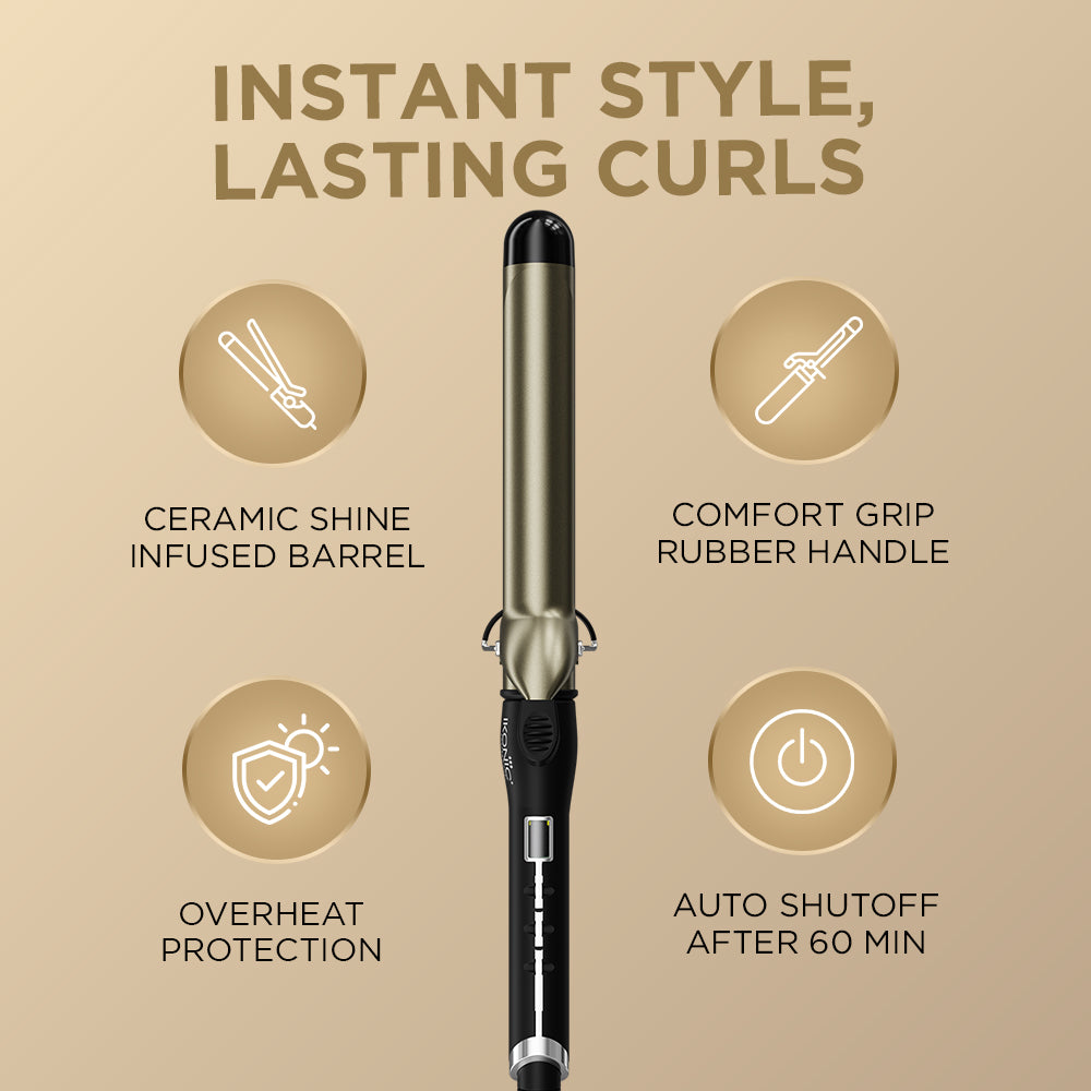 Ikonic Professional Curling Tong Hair Curler
