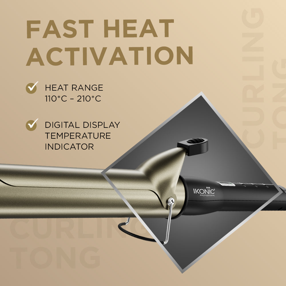 Ikonic Professional Curling Tong Hair Curler