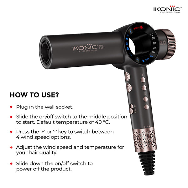 Ikonic Professional Id 2.0 Hair Dryer