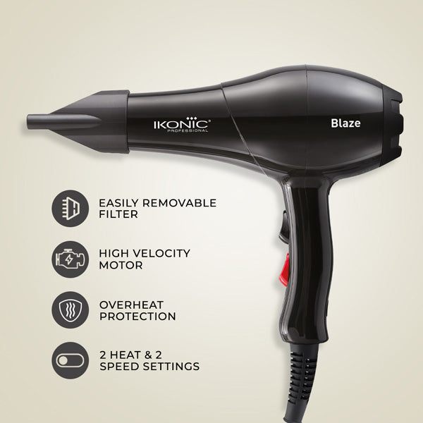 Buy Ikonic Hair Dryer Blaze - Black online - Ikonic World – IKONIC