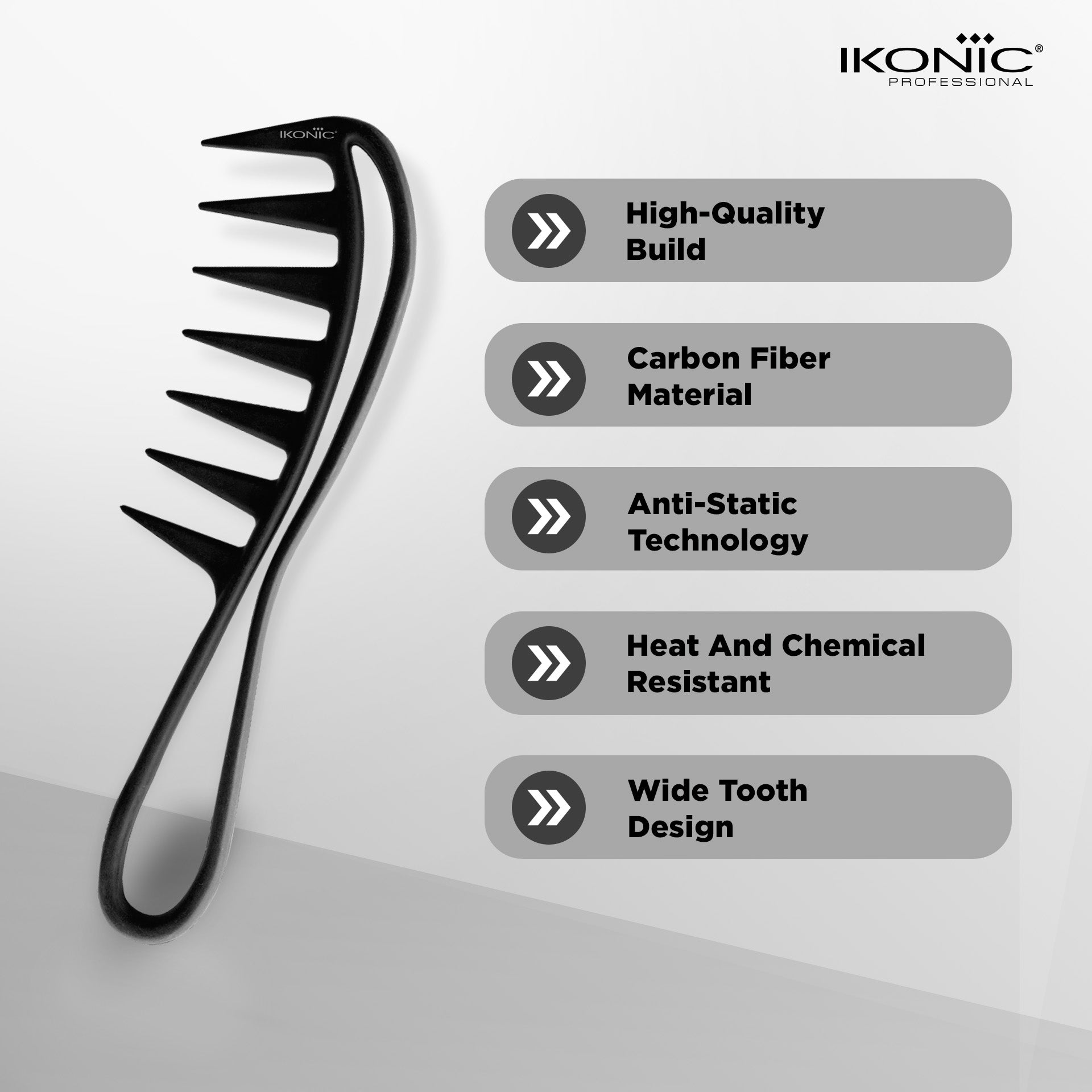 Ikonic Professional Styling Wide Tooth Comb