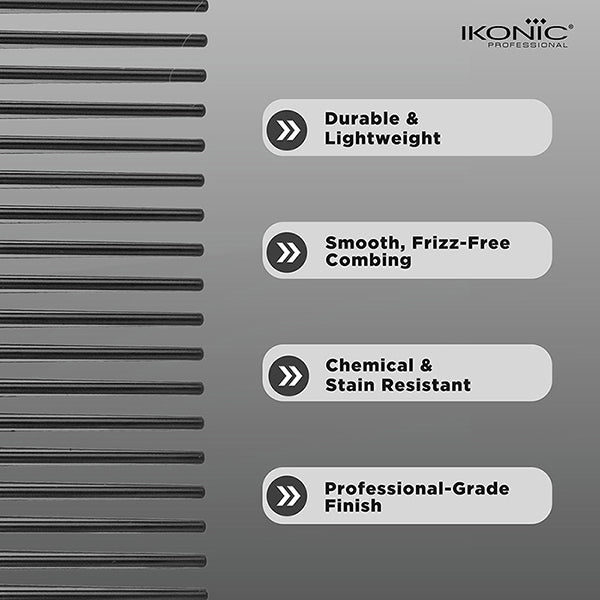 Ikonic Professional Hair Dressing Comb Set- (Set of 10 Pieces)