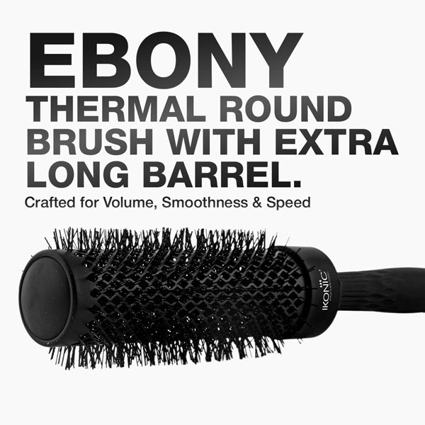 Ikonic Professional Extra Long Barrel Thermal Round Brush