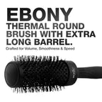 Ikonic Professional Extra Long Barrel Thermal Round Brush