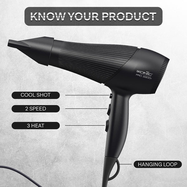 Ikonic Professional Hair Dryer Pro 2200+