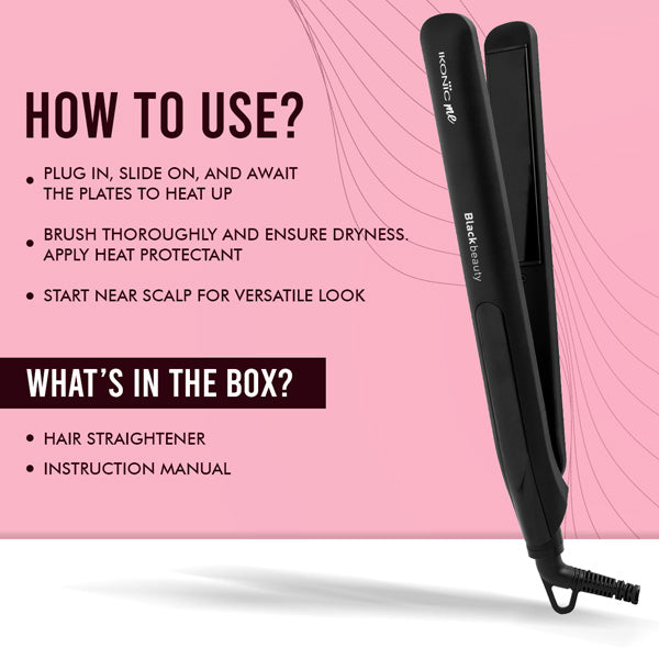 Ikonic Me Black beauty Hair Straightener