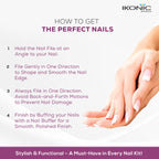 Ikonic Basics Bling Curved Nail Filer   IKB-185C