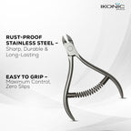 Ikonic Basics Spring Grip Cuticle Cutter   IKB-318C