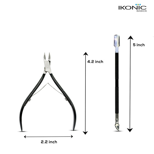 Ikonic Basics 2 in 1  Cuticle Pusher & Cutter  IKB-644-1C