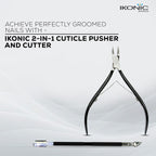 Ikonic Basics 2 in 1  Cuticle Pusher & Cutter  IKB-644-1C