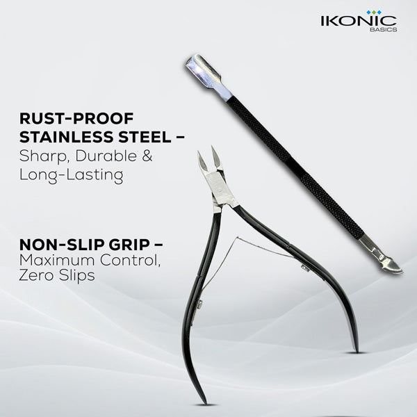 Ikonic Basics 2 in 1  Cuticle Pusher & Cutter  IKB-644-1C