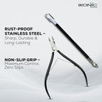 Ikonic Basics 2 in 1  Cuticle Pusher & Cutter  IKB-644-1C