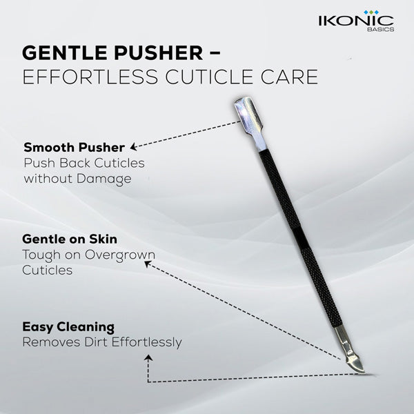 Ikonic Basics 2 in 1  Cuticle Pusher & Cutter  IKB-644-1C