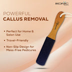 Ikonic Basics U Shape Curvy Wooden Foot File IKB-1114C