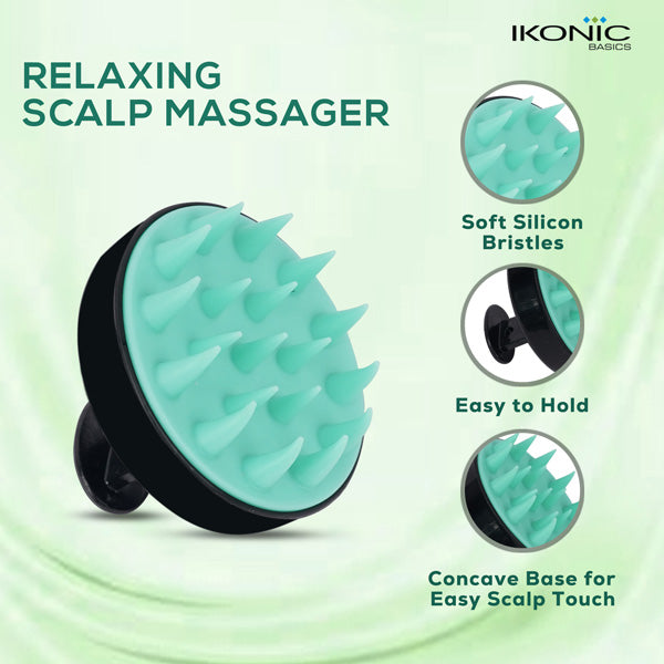 Ikonic Basics Scalp Massager & Shampoo Brush  IKB-053C