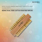 Ikonic Basics Dual Side Cactus Mani Pedi Brush IKB-104C
