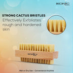 Ikonic Basics Dual Side Cactus Mani Pedi Brush IKB-104C