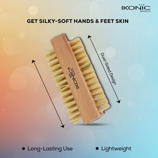 Ikonic Basics Dual Side Cactus Mani Pedi Brush IKB-104C