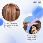 IKONIC WIDE TOOTH SHAMPOO COMB IKB-701-1C