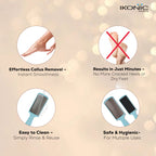 Ikonic Basics Steel & Sand Foot Scrapper  IKB-746-1C