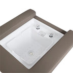 Charmaine Shampoo Bed With Pedicure Basin Black