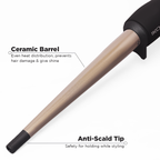 Ikonic Professional Conical Tong  Hair Curler