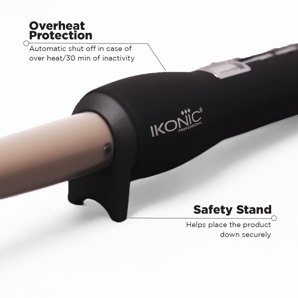 Ikonic Professional Conical Tong  Hair Curler